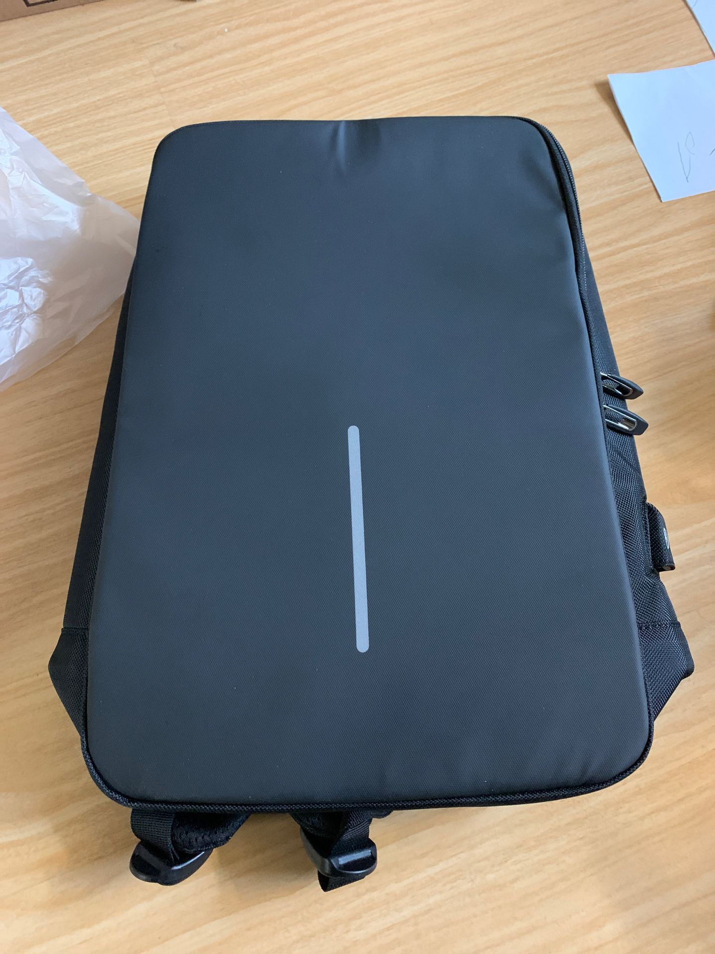 Laptop backpack with UBS charger