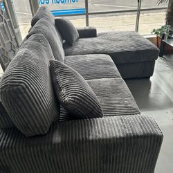 Huge Sale On All Corduroy Sectionals, Up To 50% Off