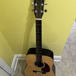 Fender acoustic guitar with carry out bag in GOOD condition!