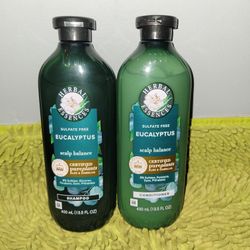 Shampoo And Conditioner Herbal Essences 13.5oz Eucalyptus Scalp Balance 