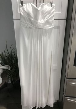 Wedding Dress Strapless White New