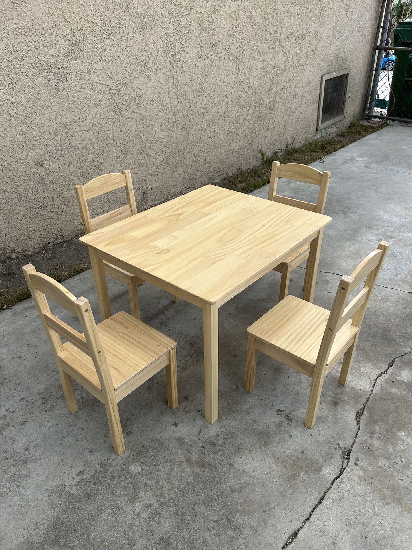 Kids Table & 4 Chairs Set, Toddler Table & Chairs, Kids Activity Table For Classroom, Playroom