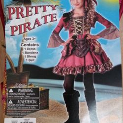 Halloween Costume. "Pretty Pirate" Girl size L (10-12).  