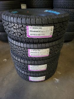 265 75 16 NEW TIRES TACOMA 4RUNNER TUNDRA SEQUOIA FRONTIER COLORADO CANYON SILVERADO SUBURBAN AVALANCHE TAHOE SIERRA F150