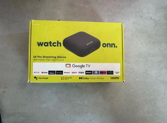 ONN Google TV 4K Pro Streaming Device (2024) 32GB/3GB 4K UHD Dolby Vision/ATMOS