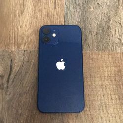 Unlocked iPhone 12 mini blue 64gb
