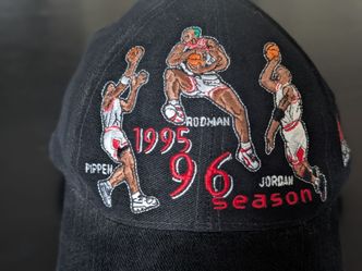 Chicago Bulls 95-96 Michael Jordan, Dennis Rodman And Scottie Pippin Hat