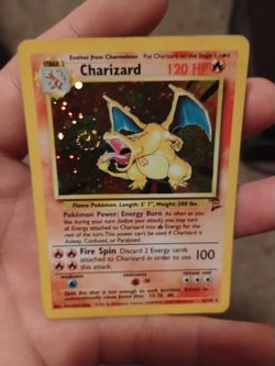 Base set Charizard mouth swirl
