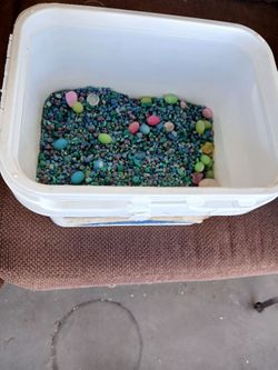 15 Lb Of Blue Aquarium Gravel