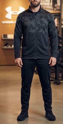 Under Armour Men’s Camo Panel Full-Zip Athletic Jacket DETAILS: