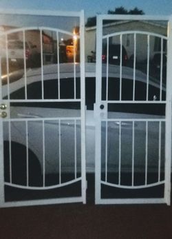 White Security Screen Doors