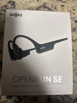 Shokz OpenRun SE Bone Conduction Sport Headphones, Black - Open-Ear
