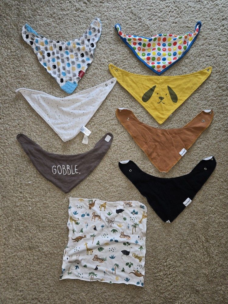 Baby Bibs Unisex One Size Bundle