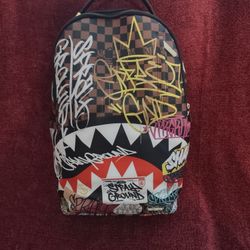 Sprayground Tagged Up Sharks In Paris Backpack