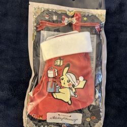 Pokemon Center 2025 Christmas Stocking Pikachu Holiday Blessings Japan Exclusive