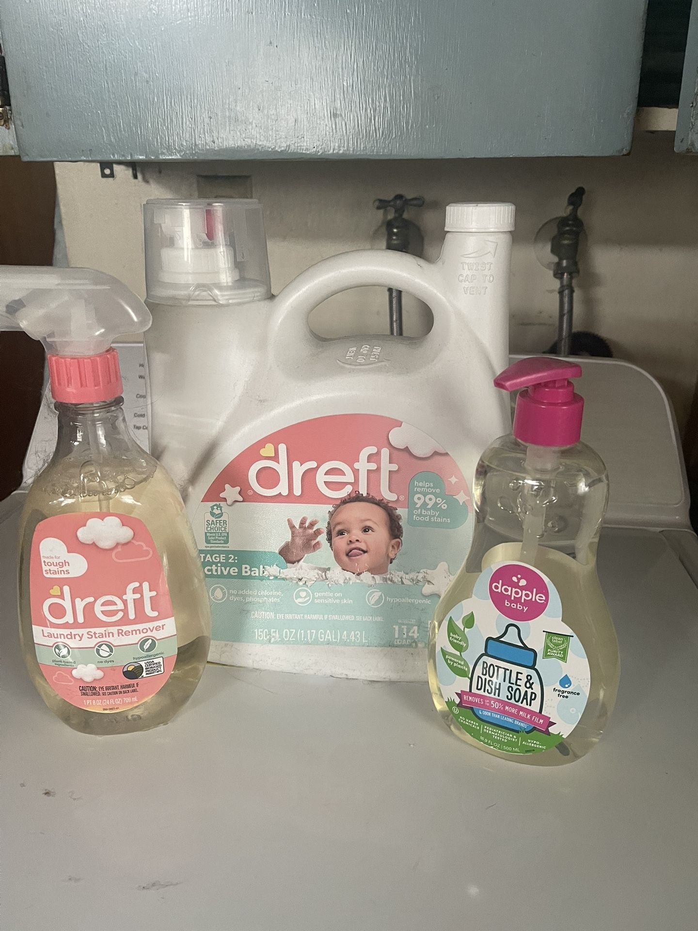 Baby Laundry, Bottle And Cleaning Product