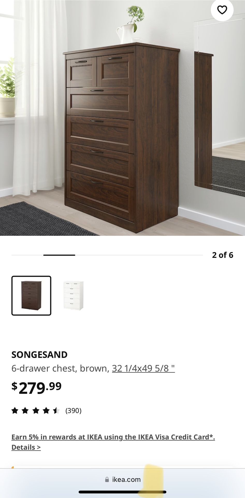 IKEA SONGESAND 6-drawer chest, brown for Sale in Oak Point, TX - OfferUp IKEA SONGESAND 6-drawer chest, brown for Sale in Oak Point, TX - OfferUp