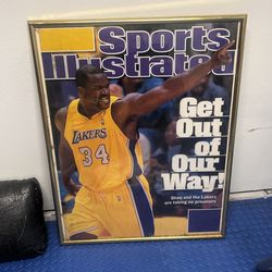 Framed Shaq And Laker Poster