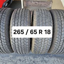 265 / 65 R 18 (4) TIRES GOODYEAR 