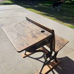 Antique Student Desk
