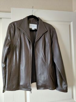 Nine West Brown Leather Jacket