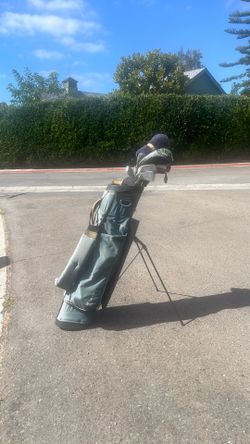 Golf clubs with bag