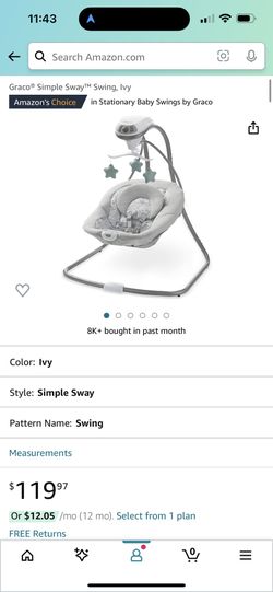 Gracco Baby Swing