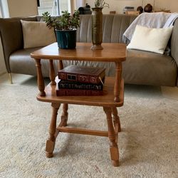 Vintage Side Table Or End Table Wood