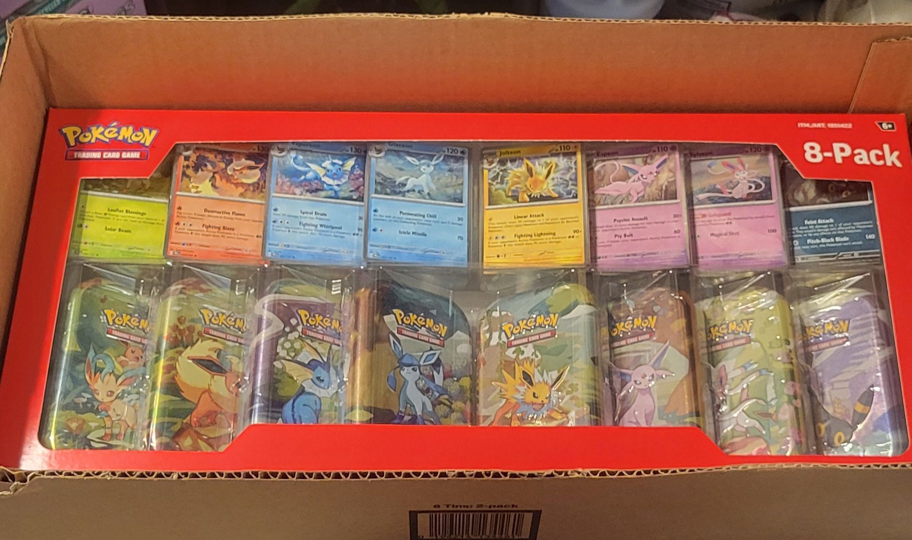 Pokemon Prismatic Evolutions 8-Pack Mini Tins
