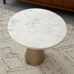 Brass/Granite Side Table