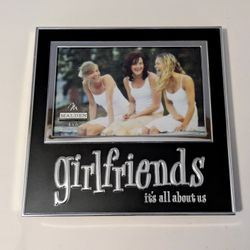 Malden Photo Picture Frame Black Silver 4 x 6 Girlfriends Its All About Us 
