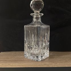 Vintage Crystal Decanter And Topper