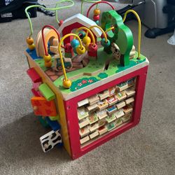 Wooden Activity Tube Regular Price 99$  asking Price 25$.  Pick Up.  E.  72 and Grand View. E.  Tacoma 