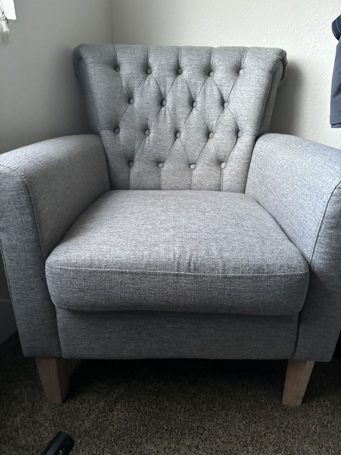Grey Living/Bedroom Chair