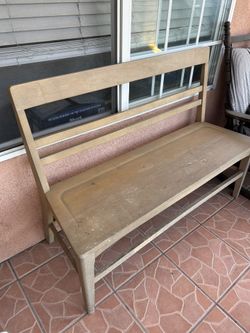 Hearth & Hand W/Magnolia Furniture Wood Ladder Back Bench – Hearth & Hand™ with Magnolia