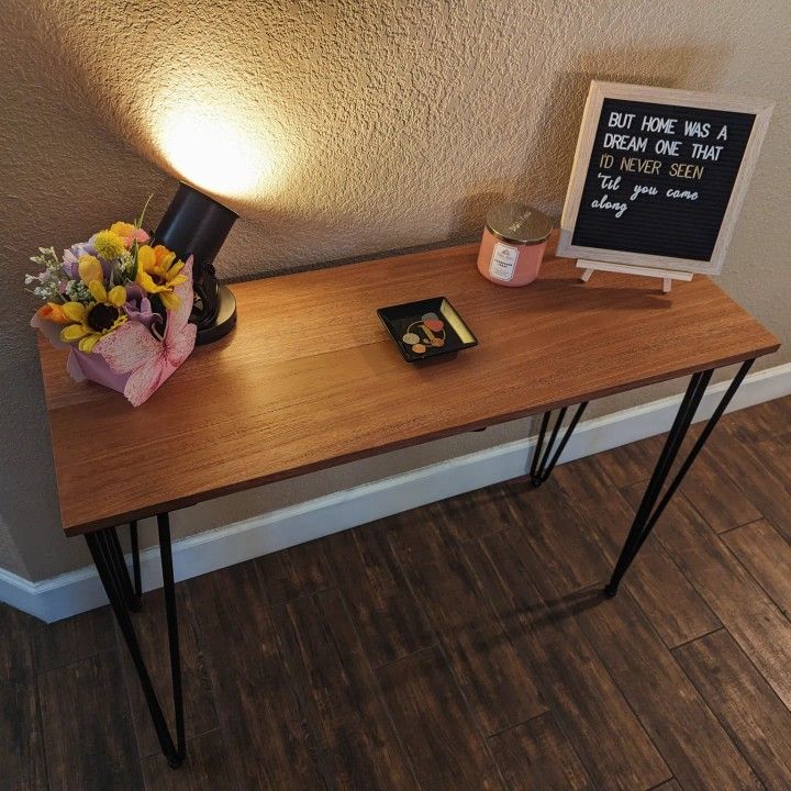 African Mahogany Desk | Entryway Table