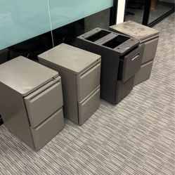 Four File Cabinets 