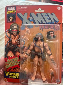 Weapon X retro card Wolverine Marvel Legends