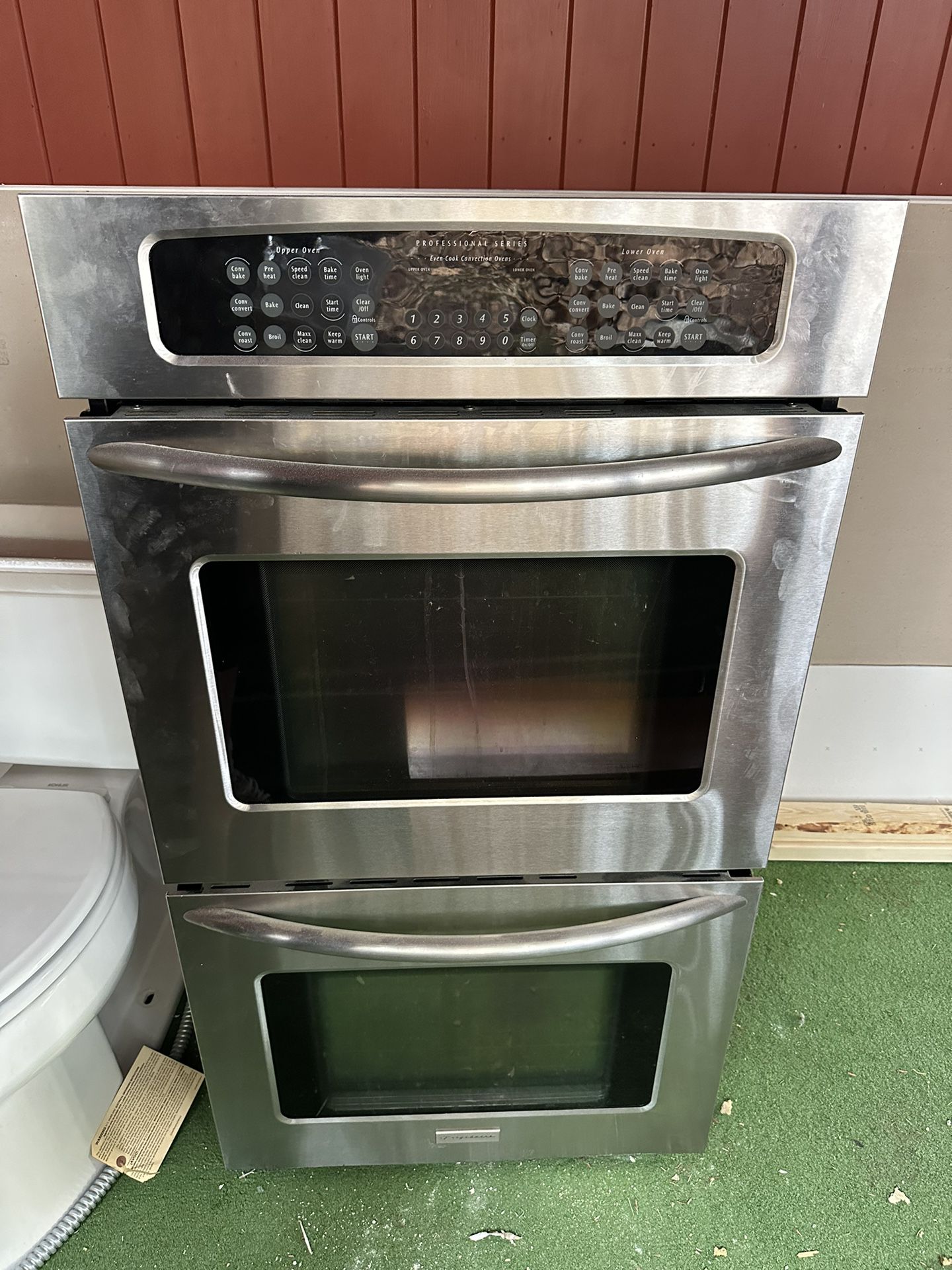 Stainless double oven