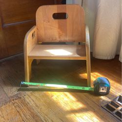 Kids Wood Chair Montessori Shoe Chair 