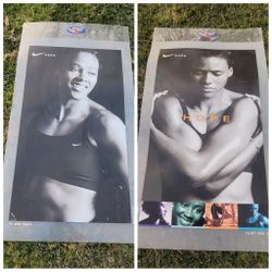 Vtg 2000 Nike The Athlete's Foot Marion Jones Double-Sided Store Display