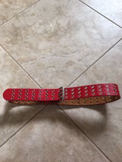 Genuine leather belt