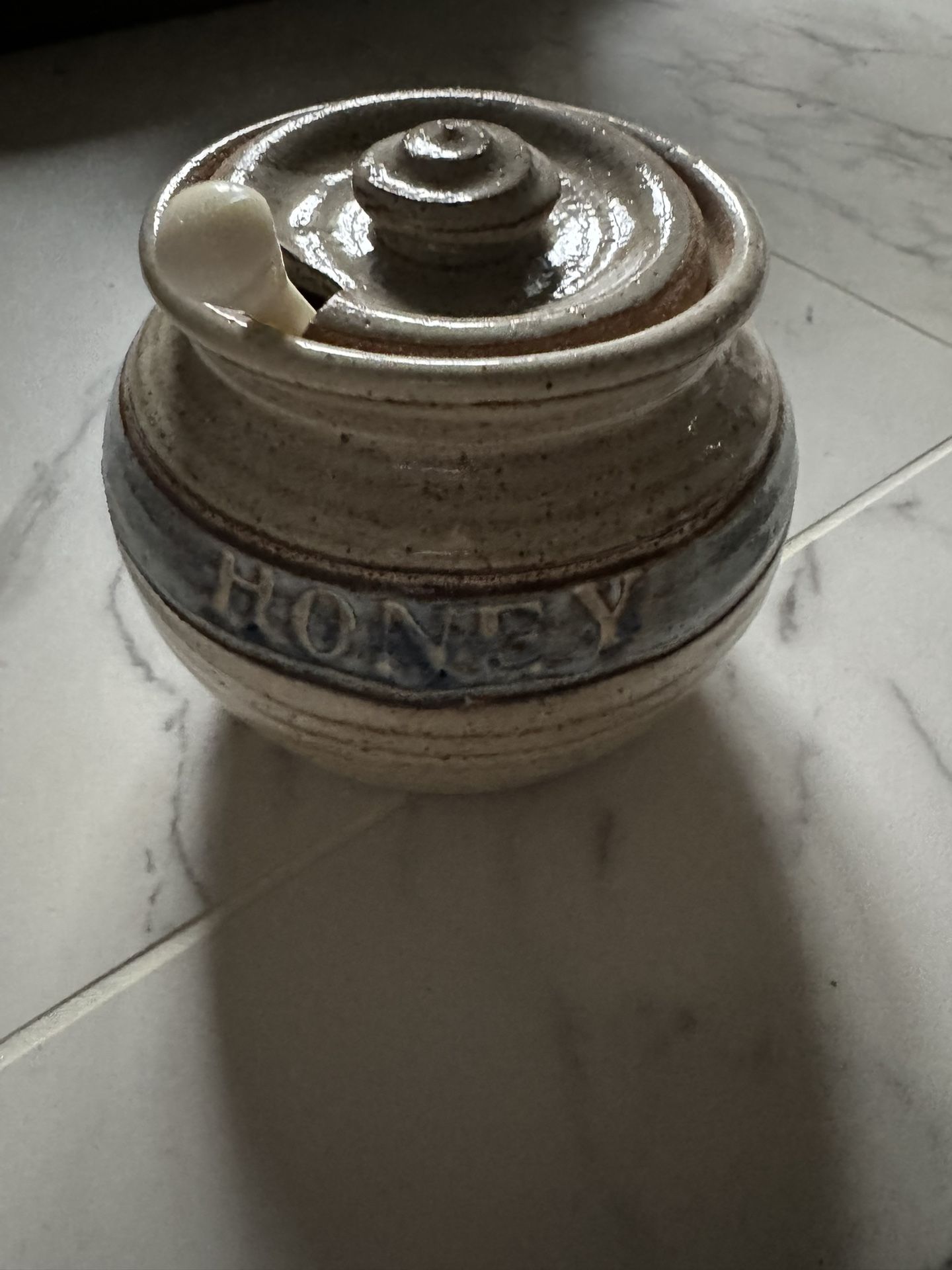 Vintage Pottery Honey Jar
