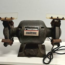 Vintage Ohio Forge 6" Bench Grinder 1/2 Hp 3500 RPM speed 510-467 MFG 1989 WORKS