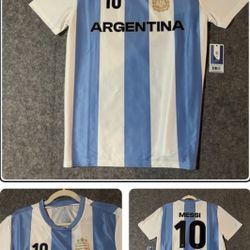 AFA Argentina Lionel Messi Soccer Jersey  Size Large