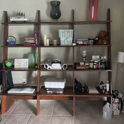 Leaning Shelves with 4 Rows and 3 Columns - 8 Feet Tall