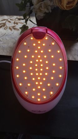 3 in 1 Facial Therapy Nano lonic Steamer with 10x Penetration, 63 LED Therapeutic Light System, 4 Rejuvenating Colors, Makeup Mirror, for Pores- Blac