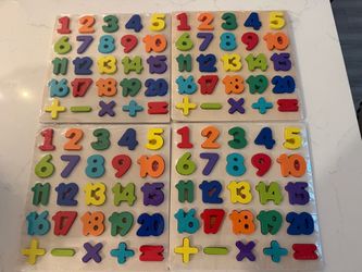 *NEW* Wooden Number and Alphabet Puzzle Educational
