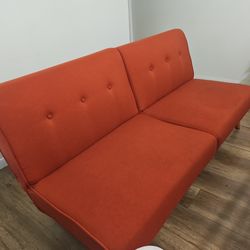 Red futon