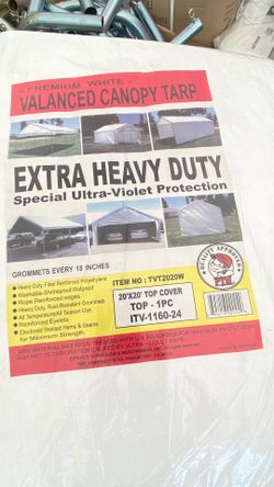 Lona valance extra heavy dury. 20 x 20 ft